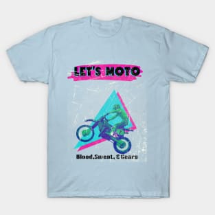 80's Motocross Shirt Let's Moto T-Shirt
